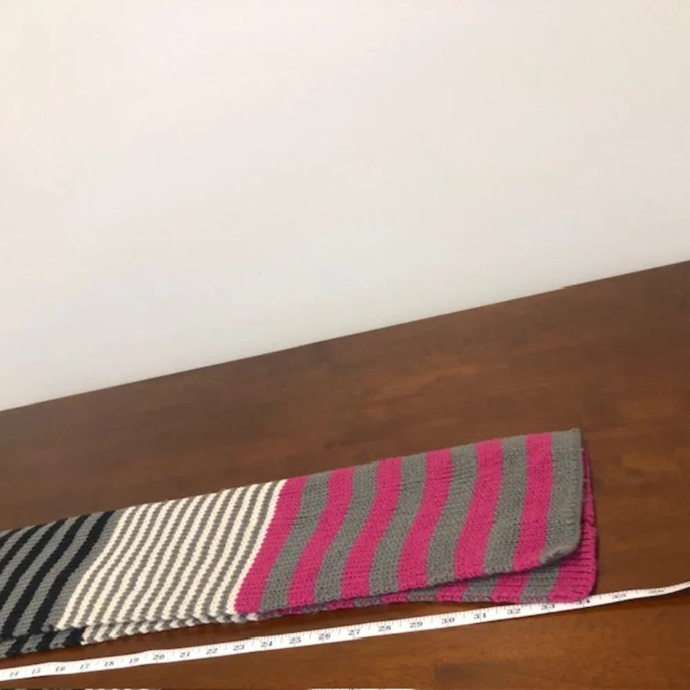 Vera Bradley Striped Knit Multicolor Scarf.